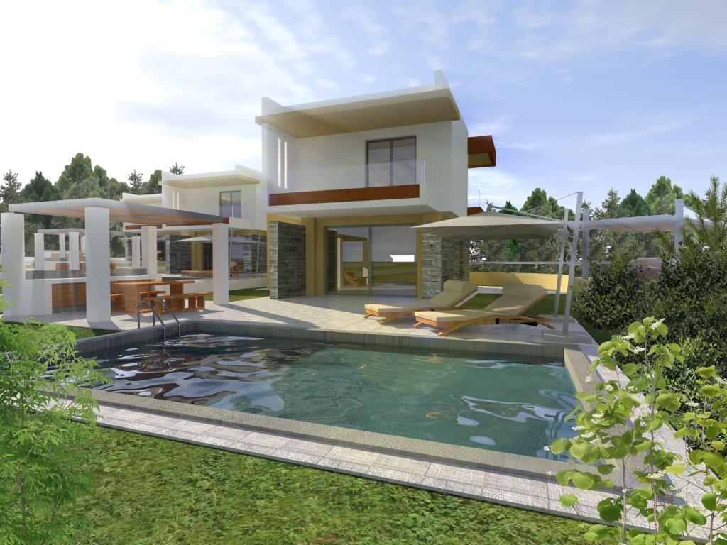 Chalkidiki - Complexe résidentiel avec 3 villas de luxe